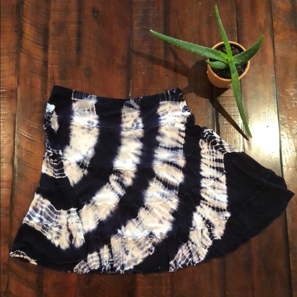 INC tie dye skirt